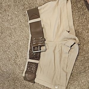 Guess shorts and belt